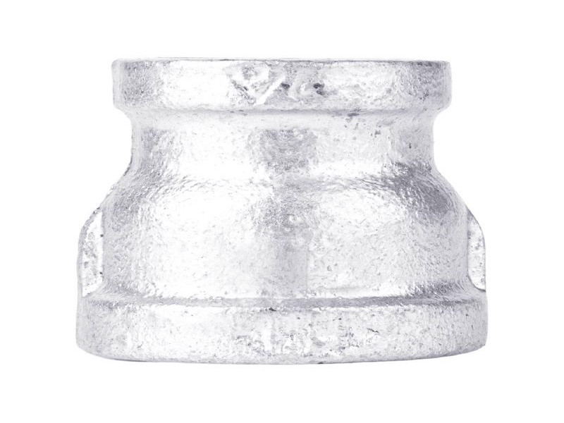 STZ Industries 2 in. FIP each T X 1-1/4 in. D FIP  Galvanized Malleable Iron Reducing Coupling