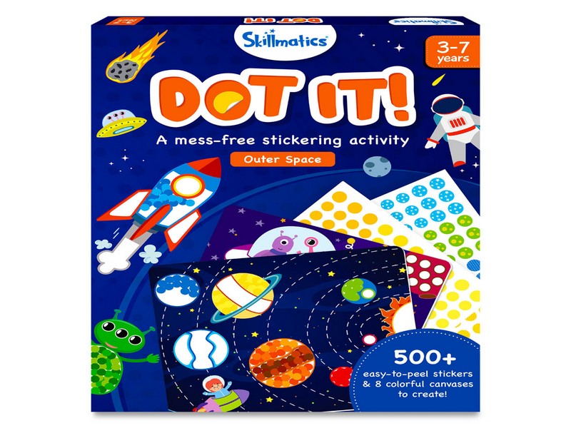 Space Theme Sticker Art Activity