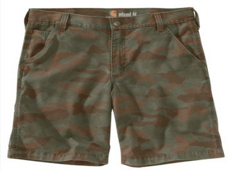 Men's Carhartt Rugged Flex Relaxed Fit Canvas Work Shorts Camo