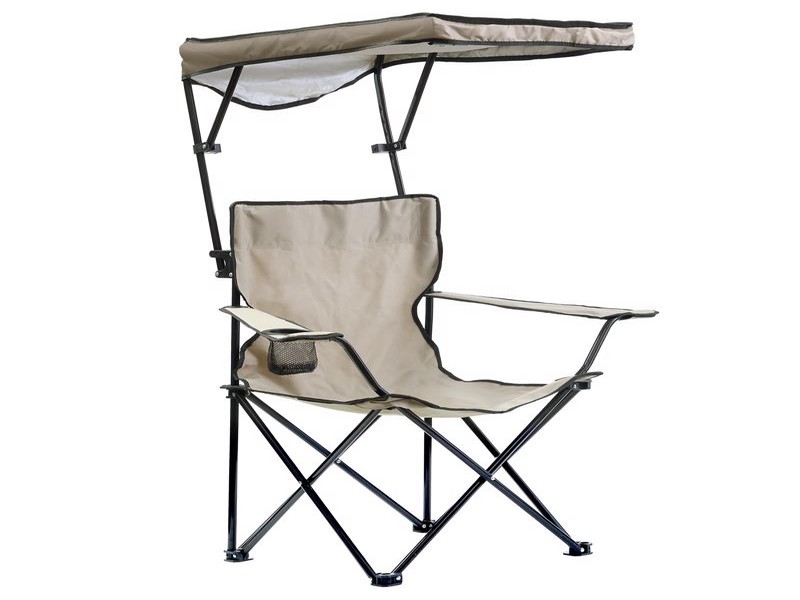 Quik Shade Basic Taupe Canopy Folding Chair