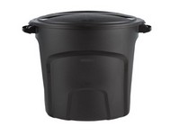 Trash Can Plst Blk 32gal 7697188