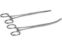 Sona Enterprises 680FS 8" Stainless Steel lf-Locking Straight Forceps