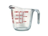 Msrng Cp Gls Clr/rd 8oz 61411