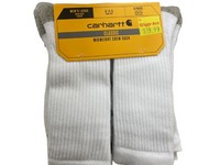 Men's Carhartt 6 Pack Crew Socks White