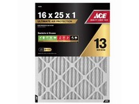 Ace 16 in. W X 25 in. H X 1 in. D Pleated 13 MERV Pleated Air Filter 1 pk