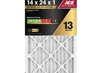 Ace 14 in. W X 24 in. H X 1 in. D Pleated 13 MERV Pleated Air Filter 1 pk