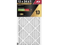 Ace 12 in. W X 24 in. H X 1 in. D Pleated 13 MERV Pleated Air Filter 1 pk