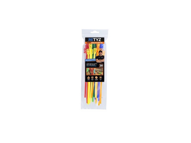 Cable Tie 8" Asst 30pk 3014248