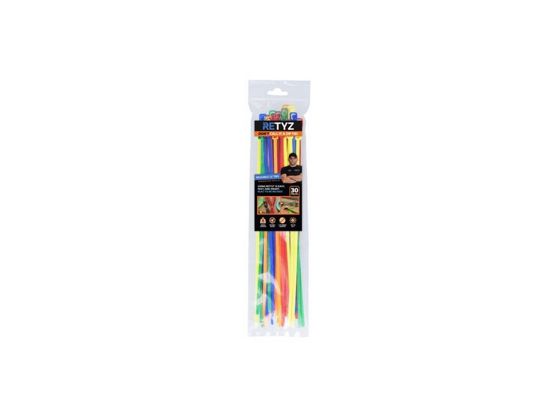 Cable Tie 12" Asst 30pk