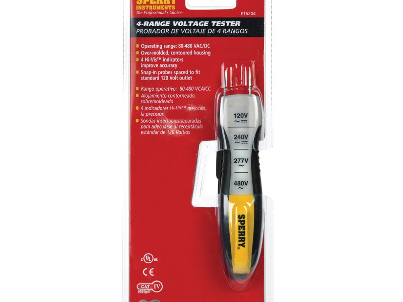 Sperry 80/480 VAC/VDC  4 Range Voltage Tester