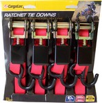 4-pack of 10' Ratchet Tie Downs