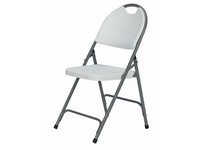 Folding Chair Wht 17"    6028623