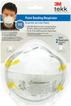 3M N95 Paint Prep Cup Disposable Respirator White One Size Fits All 2 pc