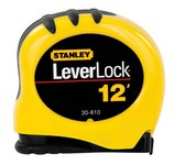 Stanley LeverLock 12 ft. L X 0.5 in. W Tape Measure 1 pk