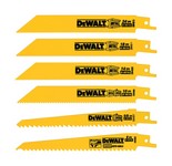 DeWalt Bi-Metal Reciprocating Saw Blade Set Multi TPI 6 pk