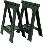 Stanley 32 in. H X 22-1/2 in. W X 5 in. D Folding Sawhorse 800 lb. cap. 2 pk