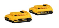 DeWalt 20V MAX XR DCB203-2 20 V 2 Ah Lithium-Ion Compact Battery Combo Pack 2 pc