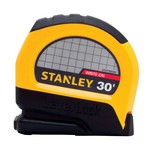 Stanley LeverLock 30 ft. L X 1 in. W Tape Measure 1 pk