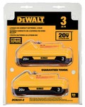 DeWalt 20V MAX DCB230-2 20 V 3 Ah Lithium-Ion Compact Battery Pack 2 pc