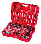 Craftsman 1/4, 3/8 and 1/2 in. drive S Metric and SAE 6 and 12 Point Mechanic's Tool Set 189 pc