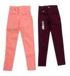 PANT GIRL STRTCH TWILL BOW PKT