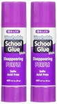 BAZIC 21g / 0.7 Oz. Large Washable Purple Glue Stick - 2 Pack
