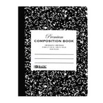 BAZIC Black Marble Composition Book Wide Ruled 100 Sheet 1-Pack