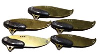 Blade Bait 5/8 Brass 5pk Bulk