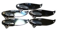 Blade Bait 5/8 Silver 5pk Bulk