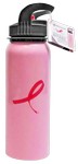 Stainless Steel Breast Cancer Awareness Water Bottle