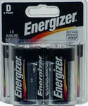 Energizer Max D Alkaline Batteries 4 pk Carded