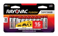 Rayovac Fusion AA Alkaline Batteries 16 pk Carded