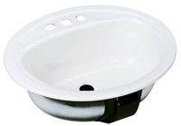 Bootz Azalea Enameled Steel Bathroom Sink