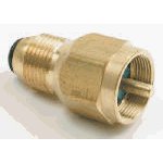 Mr. Heater Brass Female Throwaway Cylinder Thread x Soft Nose P.O.L. Propane Tank Refill Adapter