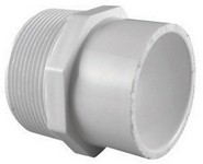 Charlotte Pipe Schedule 40 1/2 in. MPT  T X 3/4 in. D Slip  PVC Pipe Adapter