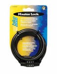 Master Lock 5/16 in. W X 4 ft  L Steel 4-Dial Combination Locking Cable 1 pk