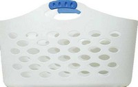 Rubbermaid White Plastic Laundry Basket