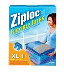 Ziploc Flexible 10.9 in. H X 16 in. W X 13 in. D Storage Tote