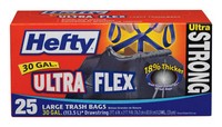 Hefty Ultra Strong 30 gal Trash Bags Drawstring 25 pk