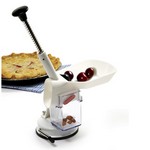 Norpro Nordic 7-3/16 in. W X 12-3/16 in. L White ABS/Stainless Steel Deluxe Cherry Pitter