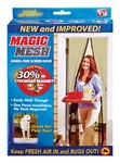 Magic Mesh As Seen On TV 83 in. H X 39 in. W Black Mesh Hands-Free Magnetic Screen Door