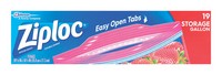 Ziploc Easy Open Tabs 1 gal Clear Food Storage Bag 19 pk