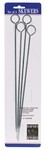 Harold's Kitchen 12 in. L Silver Chrome Barbecue Skewers