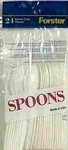 Diamond White Plastic Heavy Duty Spoons 48 pk