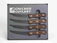 Chicago Cutlery Walnut Tradition Stainless Steel Steak Knife Set 4 pc