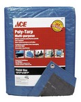 Ace 16 ft. W X 20 ft. L Medium Duty Polyethylene Tarp Blue/Brown