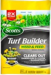 Scotts Turf Builder 28-0-3 Weed & Feed Lawn Fertilizer For Multiple Grass Types 15000 sq ft