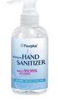 Fourplus Unscented Gel Hand Sanitizer 10.2 oz