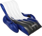 Intex Vinyl Inflatable Blue/White Floating Lounger