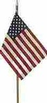 Valley Forge American Stick Flag 4 in. H X 6 in. W